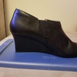Black Work wedge boots comfortable used